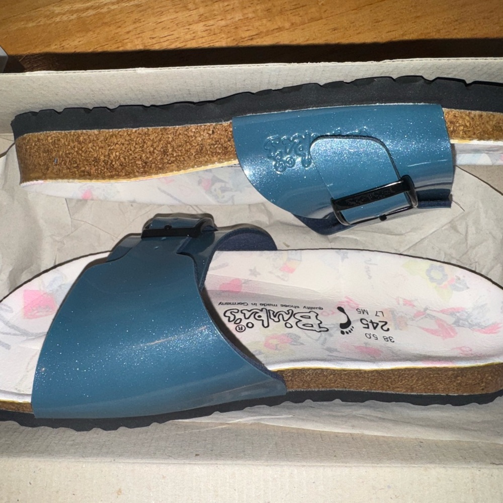 Birki’s Sandals Multicolor Blue! Size 38 (European sizing)